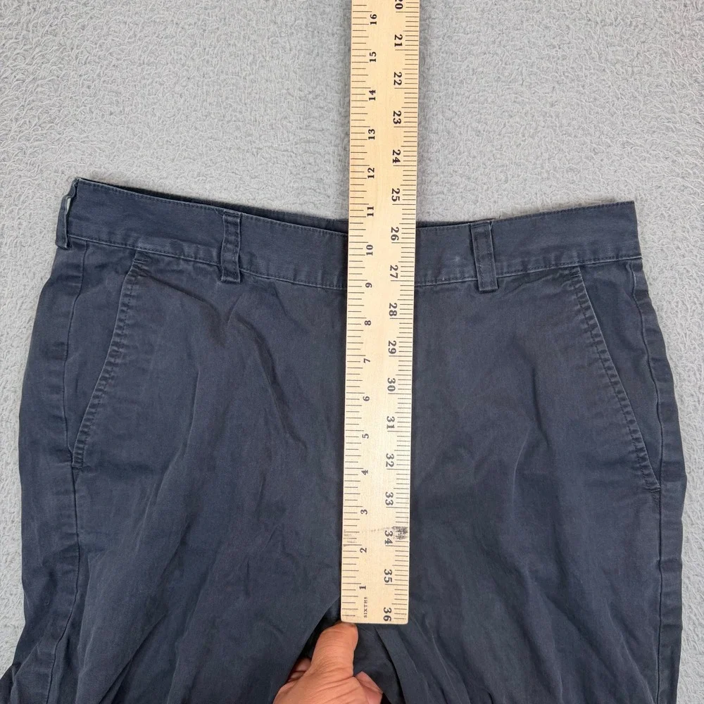 Brooks Brothers 346 Mens Chino Pants 31x30 Navy Blue Cotton Straight Leg Trouser